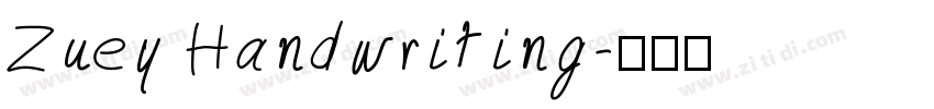 Zuey Handwriting字体转换